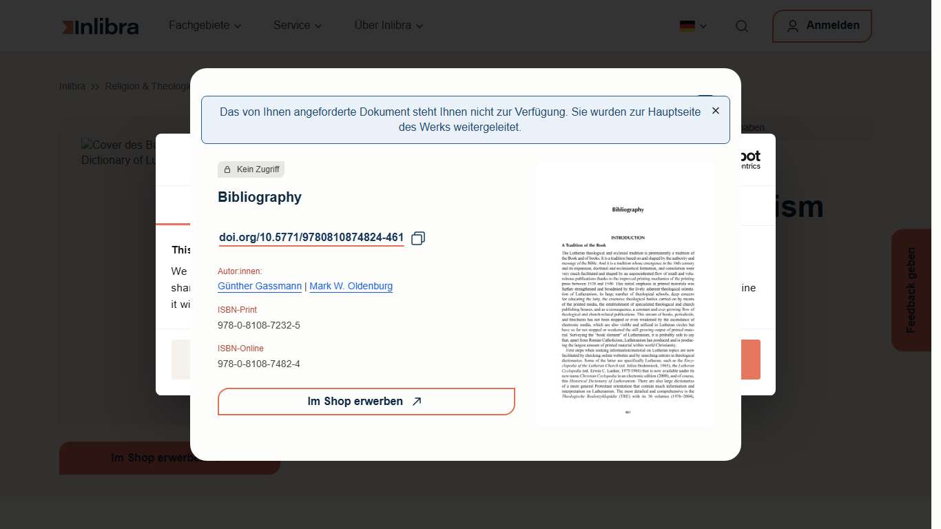 Historical Dictionary of Lutheranism - Inlibra